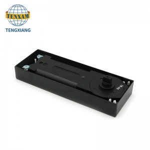 Skleněné dveře blíže dvě rychlénastavitelné hydraulické podlahové pružiny